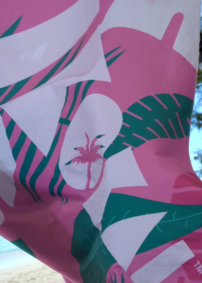 Handmade Jungle Print Microfibre Towel