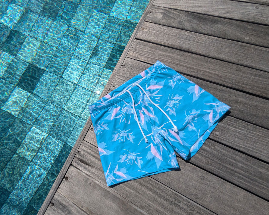 Angel Print Swim Trunks