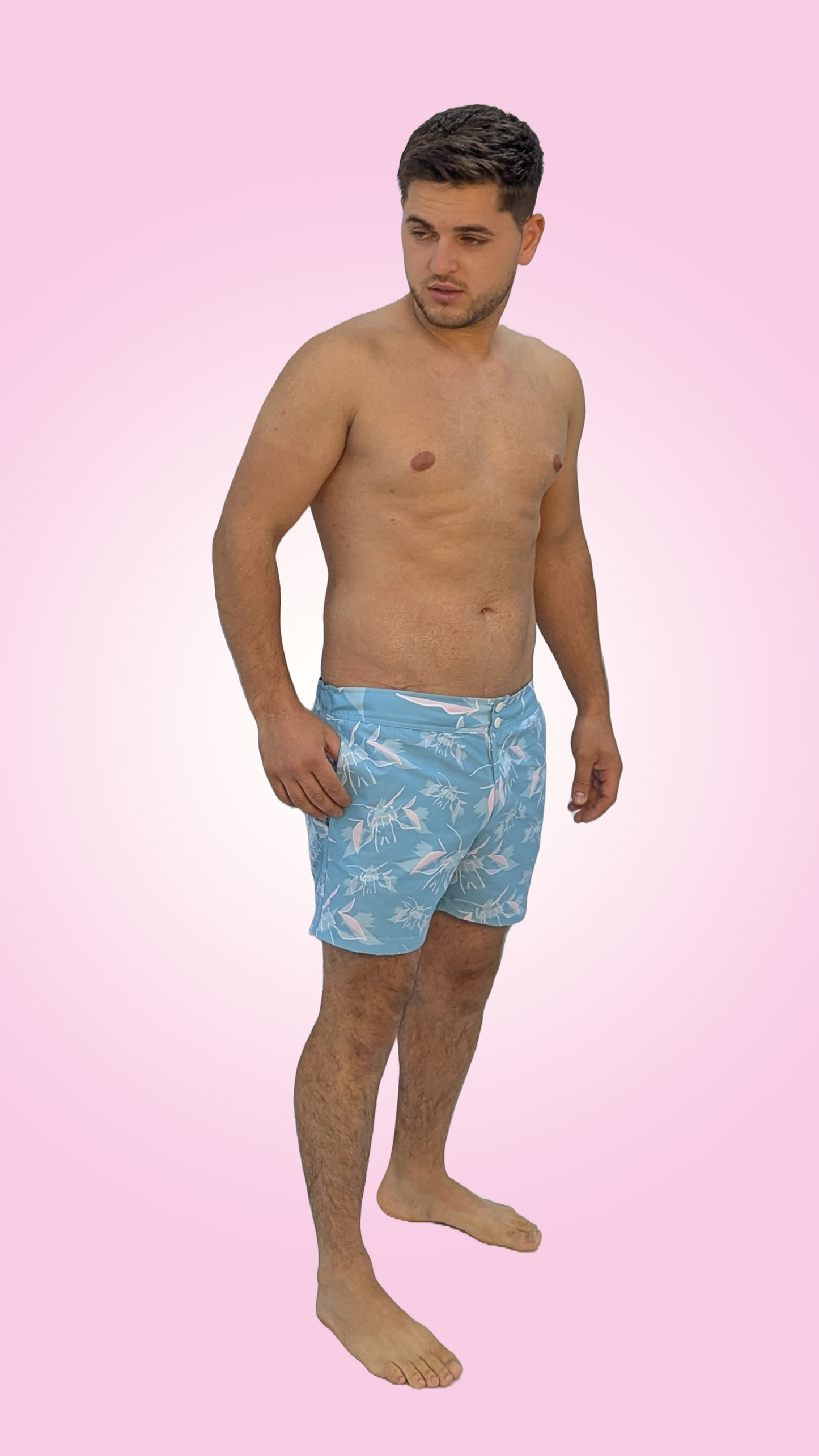 Angel Print Swim Shorts