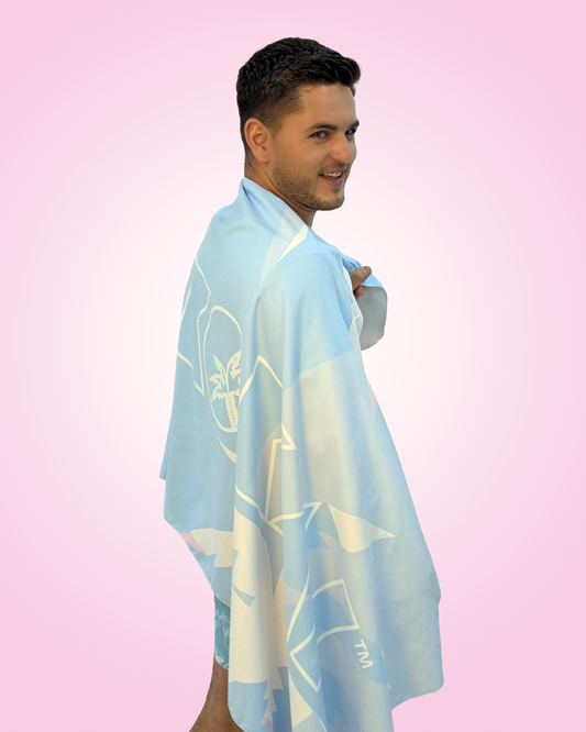 KIKOKAI Blue Microfibre Towel