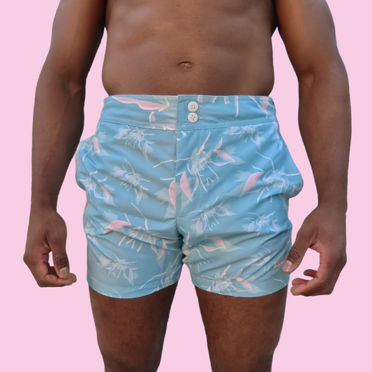 Angel Print Swim Shorts