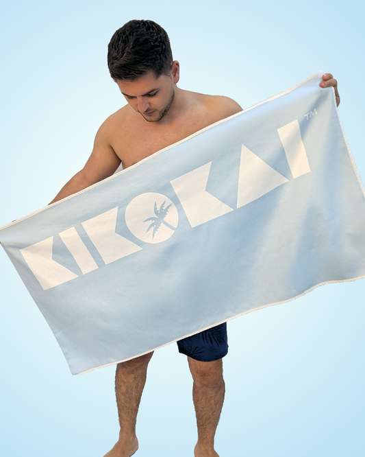 Handmade Blue Beach Towel