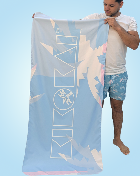 KIKOKAI Blue Microfibre Towel