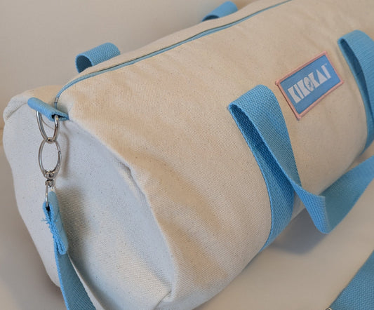 Handmade Cotton Canvas Beach Duffel Bag (Lighter canvas)