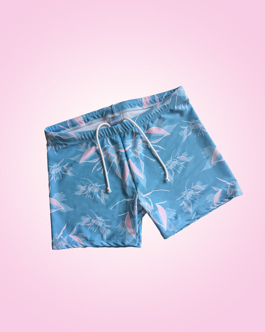 Angel Print Swim Trunks